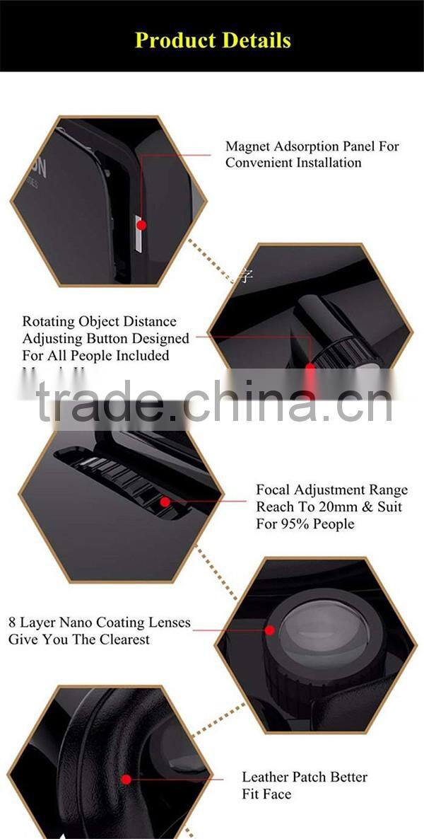 High quality portable android 3D vr box glasses/vr 3D box