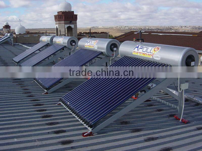 high pressure solar water heater system with heat pipe vacuum tube