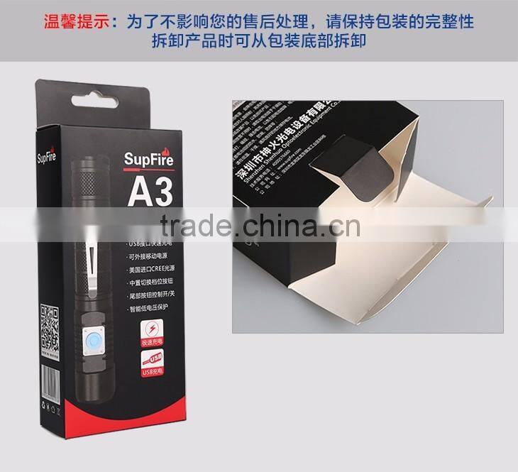 USB portable high power LED flashlight led light flashlight torch aluminum flashlight 18650 battery xm-l t6 mini torch