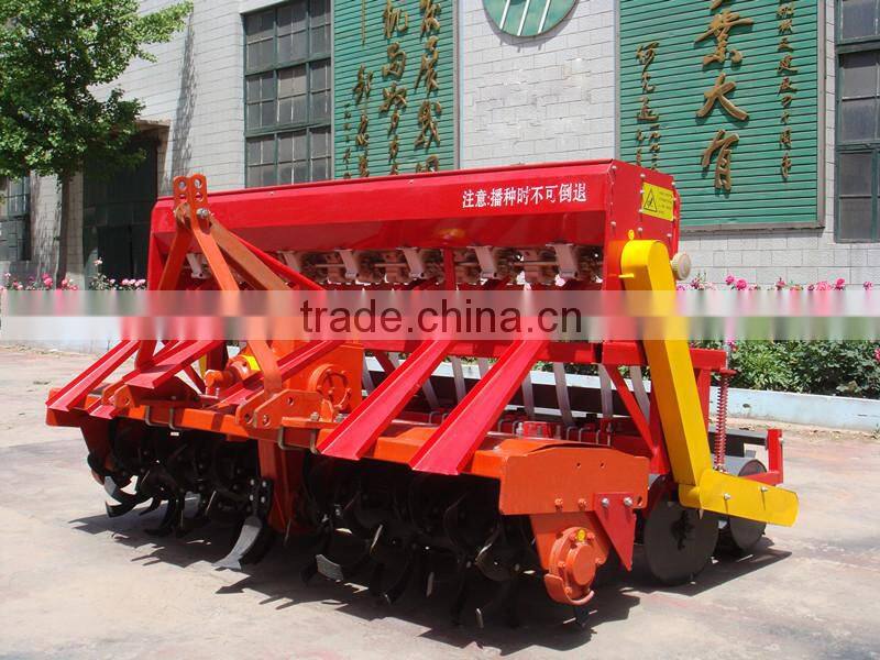 tractor mounted 16 rows no-tillage rotary tiller seeder