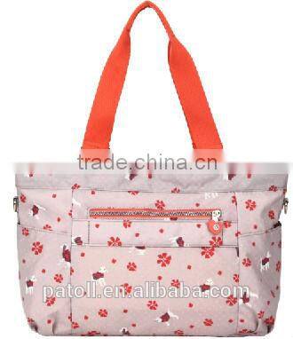 Promotional 600d polyester canvas tote bag wholesale/large zippered tote bag