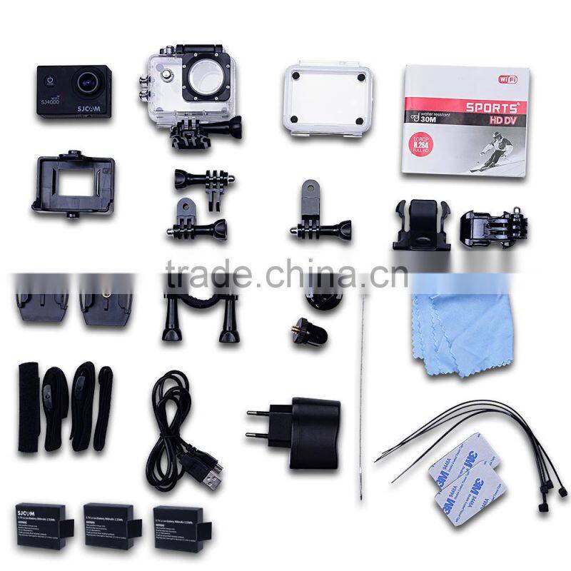 SJCAM SJ4000 WIFI 1080p Helmet Action DV 3X Battery iOS Android Sports Camera