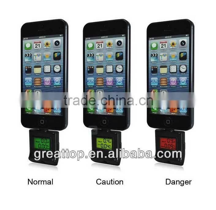 High Quality Alcohol Tester for iphone5/4S/4/5S Alcohol Analyzer Detector(Micro USB)