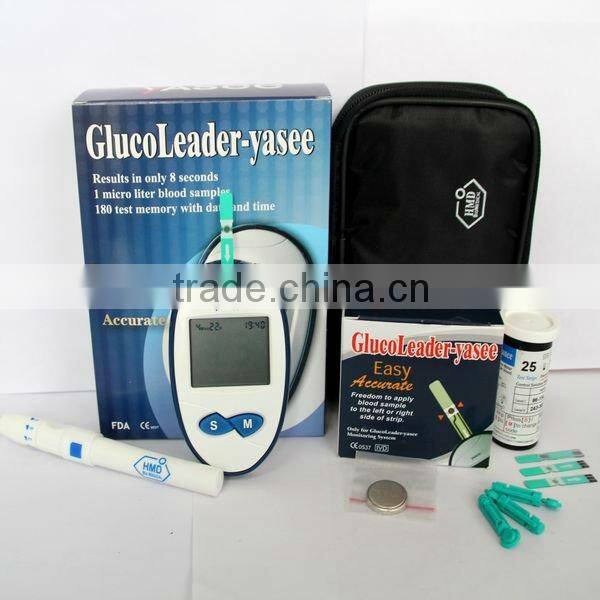 Yasee for home & hospital use blood glucose meter & strips