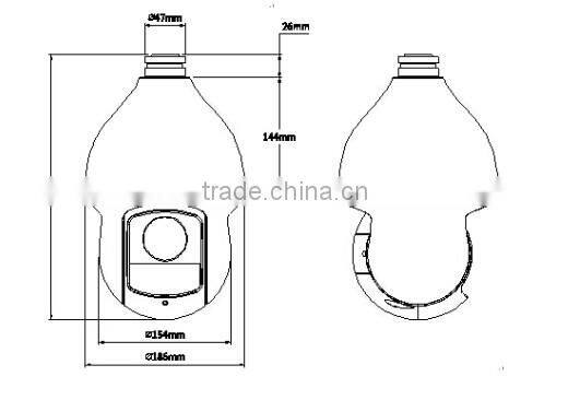 Dahua 4Mega pixel 30x zoom high speed ptz ip 360 degree camera