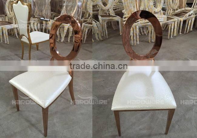 metal frame circle back banquet chairs for hotel dining room