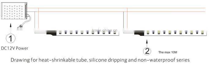 High brightness led strip, 26-28 Lm led strip 2835 chip, 120 pcs/m flexible led light