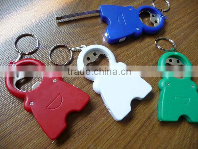 Human Body shape plastic bottle opener keychain
