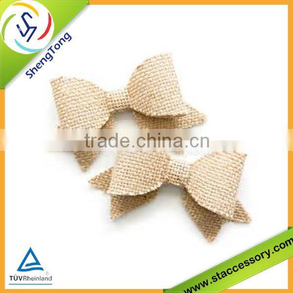 Fashion burlap flower,burlap bow and high quality ,handmade burlap