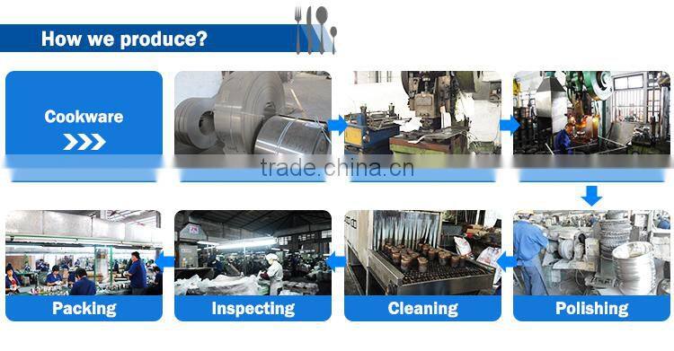 High Quality Stainless Steel Cooking Pot with Induction Bottom