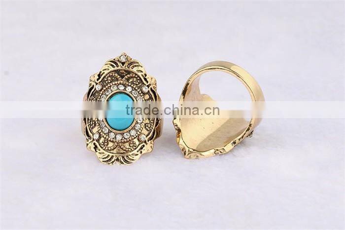 1 dollar gift for women 2016 new model fashion jewelry rhinestone gemstone ring