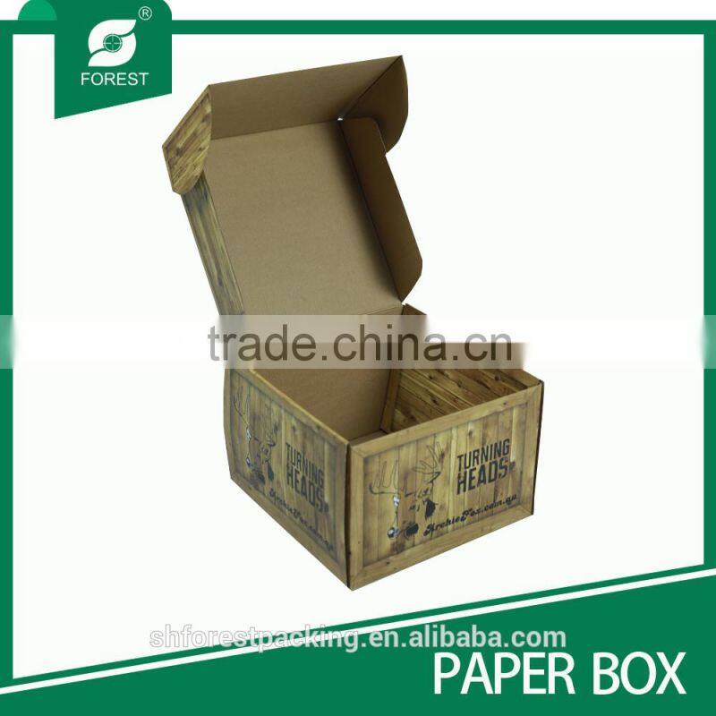 GRAIN OF WOOD STORAGE BOX BIN