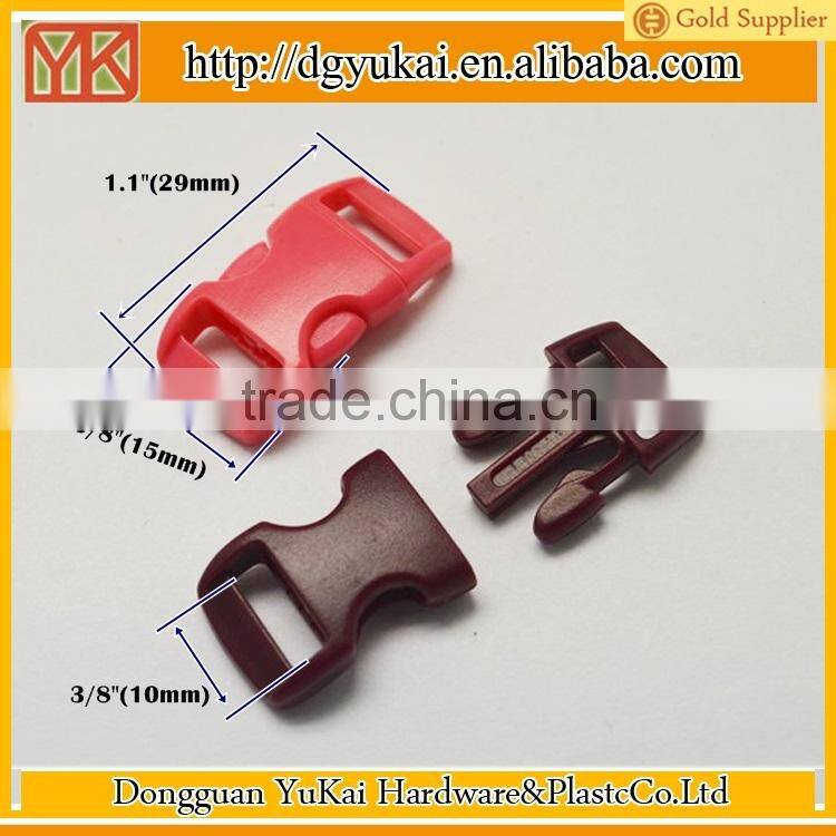 Yukai custom logo plastic paracord buckle quick release paracord buckle