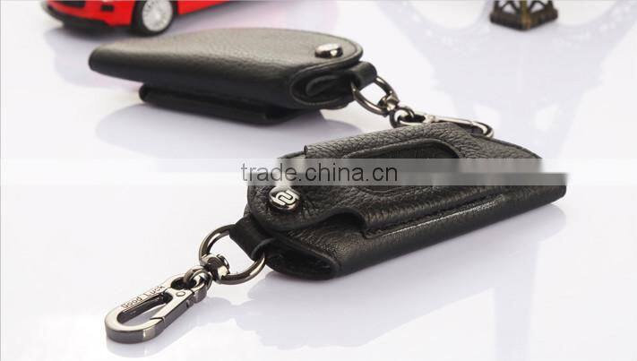 fashion luxury leather car key holder with hook key chain holder