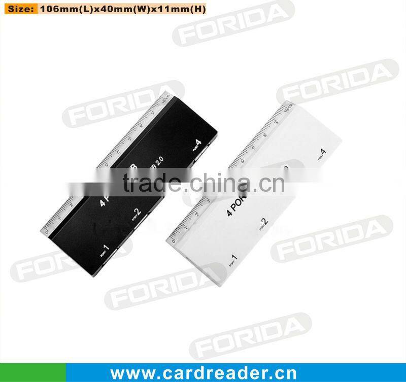 4 port ruler usb hub in ruler design