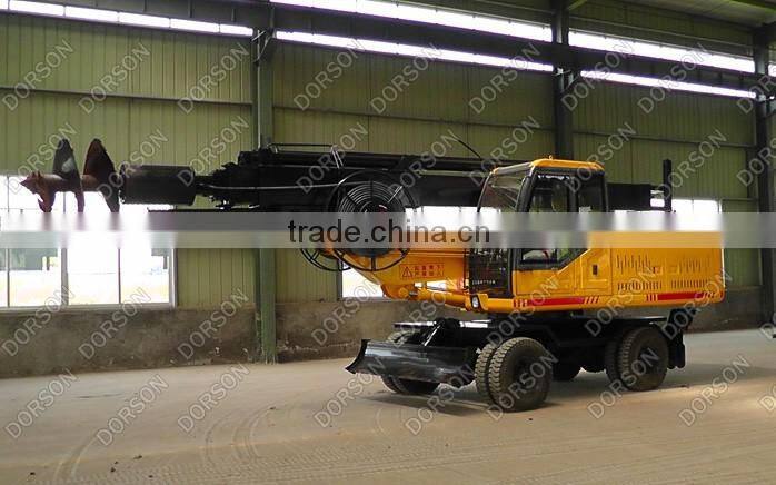 wheel rotary drilling rig for soil, clay layer, fill soil, powder soil etc