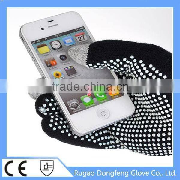 Polka Dot Pattern Anti-slip Touch Screen Warm Gloves