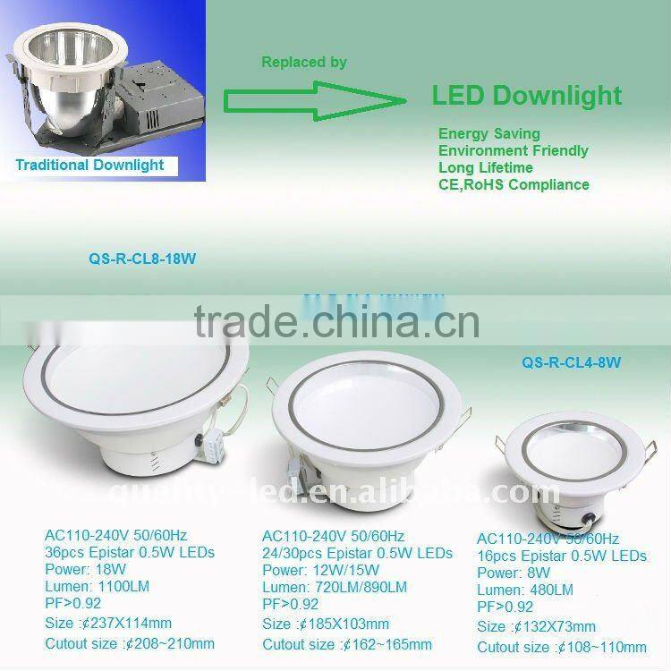 aluminum base recessed LED ceiling light led downlight