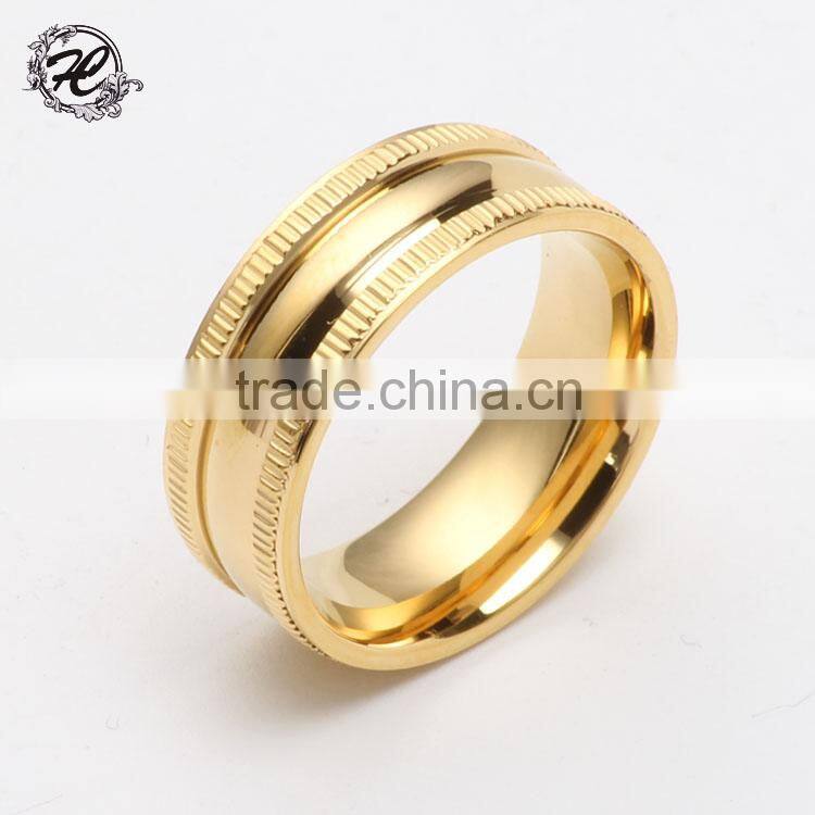 Titanium 316l stainless steel engagement rings with stones brushed stainless steel Wedding ring