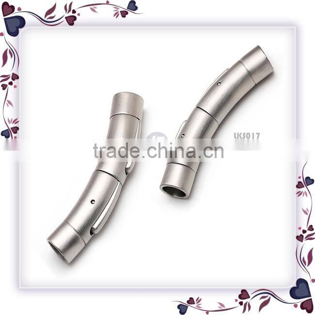 4mm 5mm Three Parts Removable Never Fade 316 Stainless Steel round Bracelet Clasps adjustable