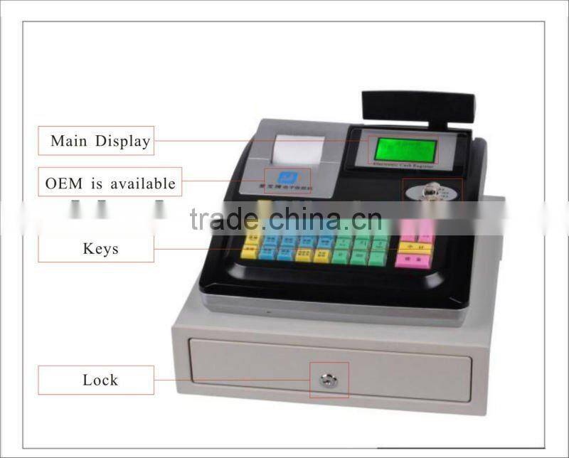 ECR electronic cash register for restaurant and stores