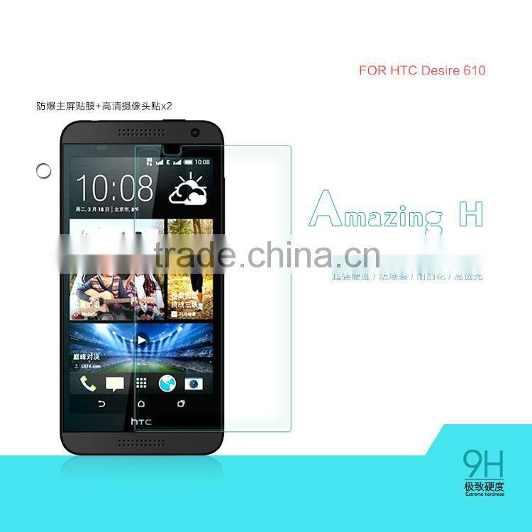 Factory price mobile phone Tempered Glass Screen protector/film for HTC Desire 610