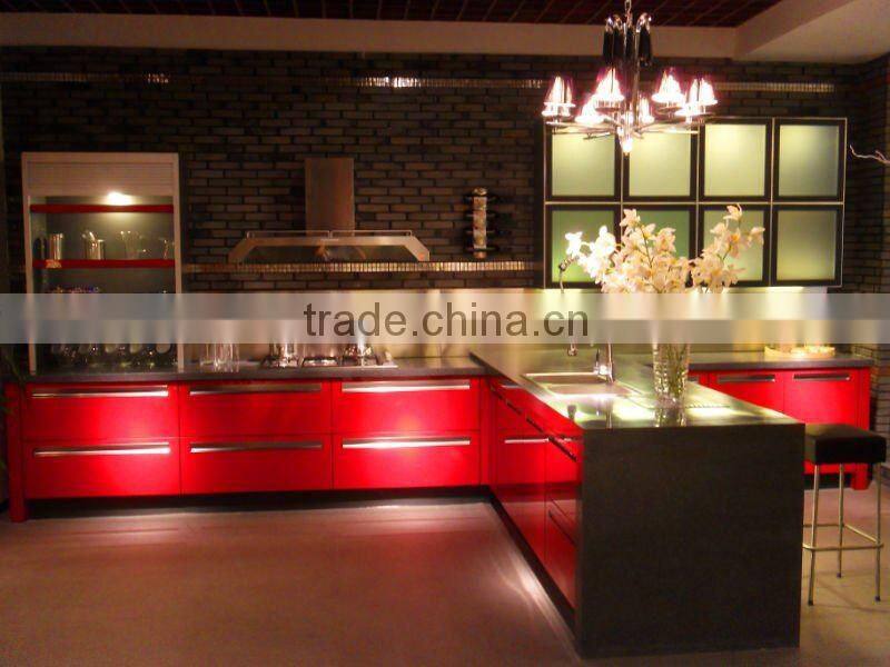 Bake painting kitchen cabinet orange mixed white