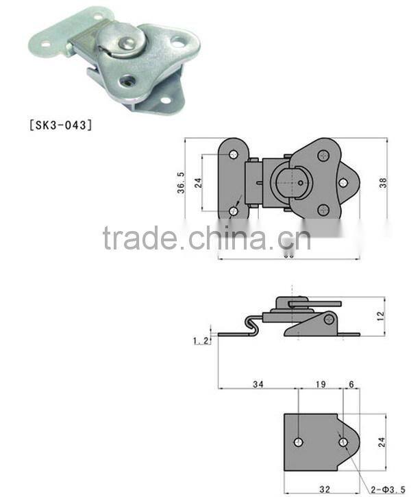 Butterfly Latch & catch SK3-043 steel adjustable latch toggle latch draw latch