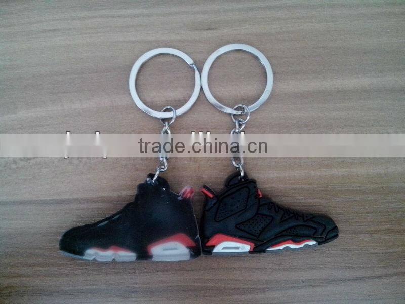 2d 3d silica gel AJ sports sneaker key ring