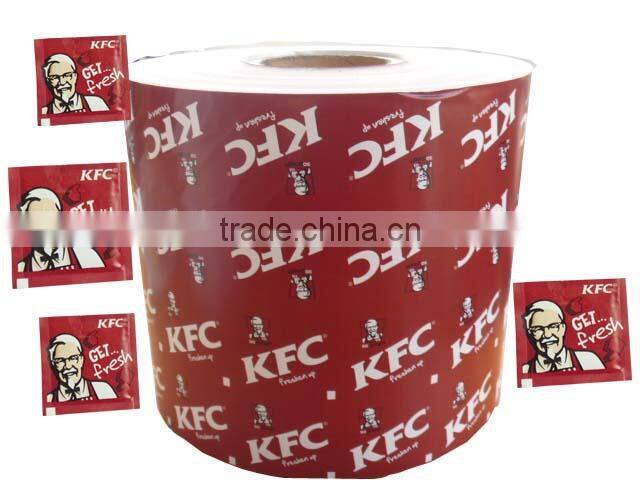 PE coated packaging paperOEM printing cofee sugar pack,pe coated sugar sachet High quality OEM printing cofee sugar packaging