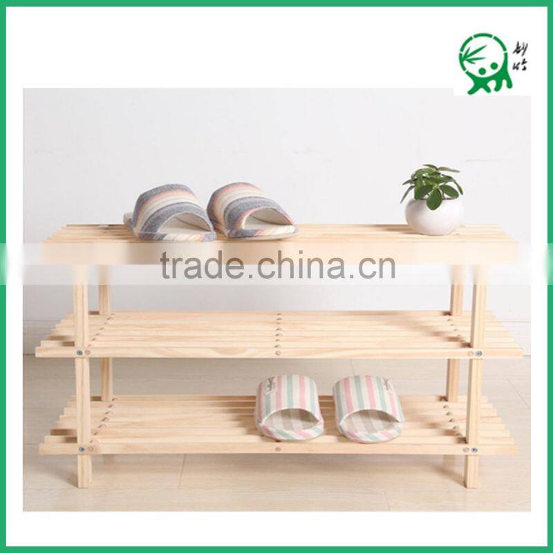 2015 Hot Sale ! Practical Living Room Furniture 3 Layers Wooden Shoe Rack