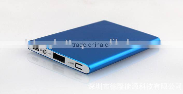 Super thin Lithium polymer battery 2700mah portable power bank charger