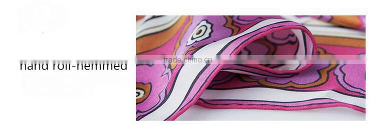 China top 10 silk scarf factory no Moq digital printing silk scarf