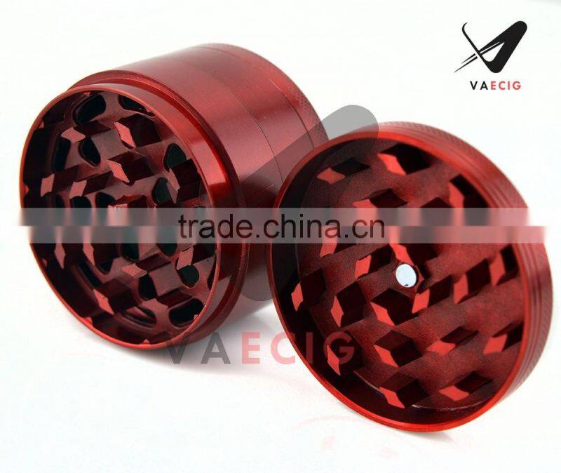 VA Herb Grinder with Pollen Catcher with 34 Teeth for Fine Grinding - 4 Pieces zinc alloy weed grinder