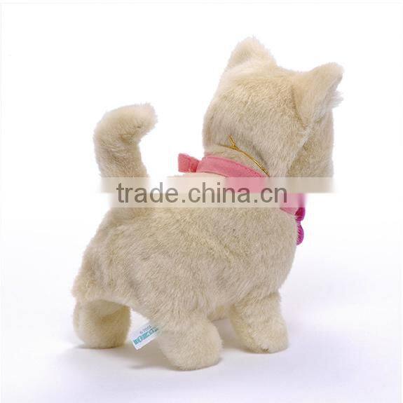 Stuffed plush toy dog electronic toy
