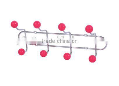 Hot Sale Plastic balls Clothes Hook/Metal Hat Hanger with Screws