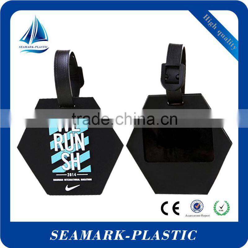 2016 cheap promotional custom made rubber hotel luggage tag
