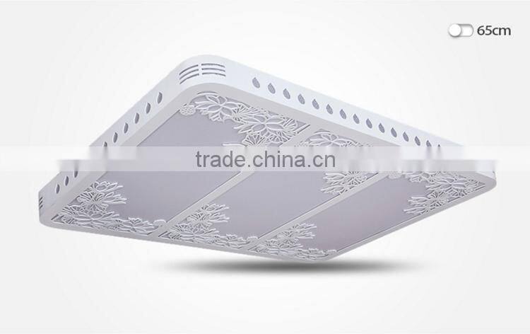 Wooden Modern LED Ceiling Lights 32W Living-room Suede Ceiling Lamps