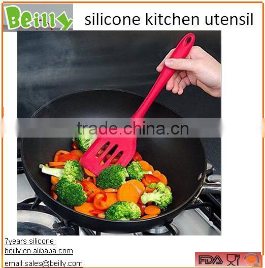 Hot Sale Heat-Resistant Silicone Cooking Utensils Set with stand & silicone kitchen