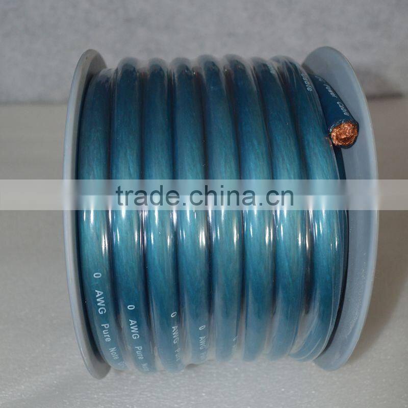 1/0 OFC for car audio cables with Copper conductor 0 gauge OFC car audio cables
