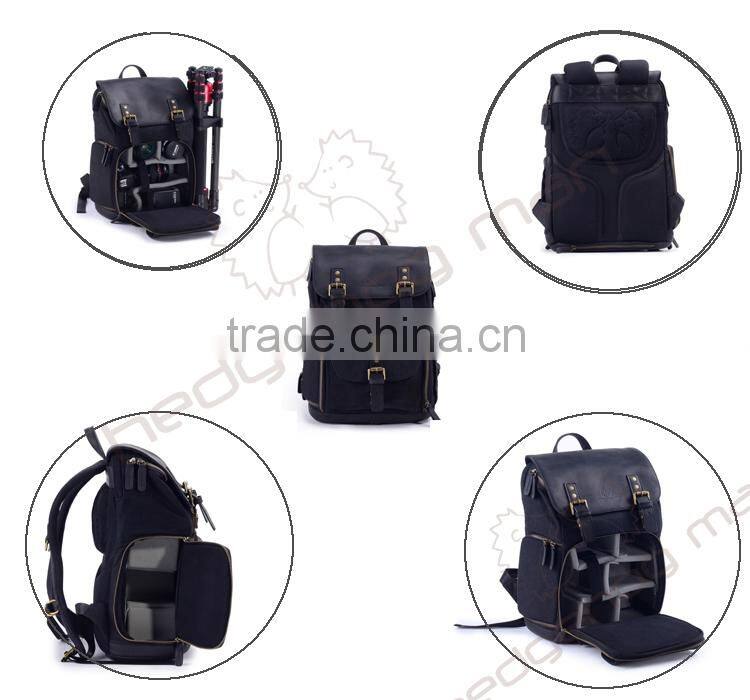 handmade vintage bag leather camera bag for canon 600d