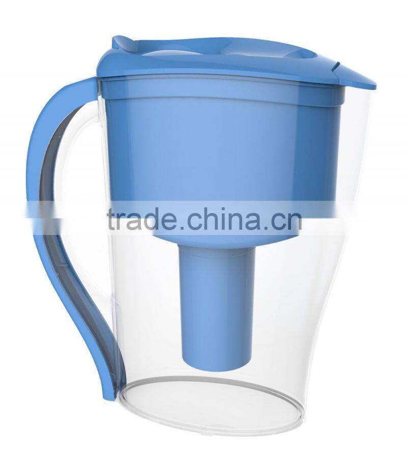 2.5L alkaline water filter pitcher, water ionizer pitcher with filter, BPA free
