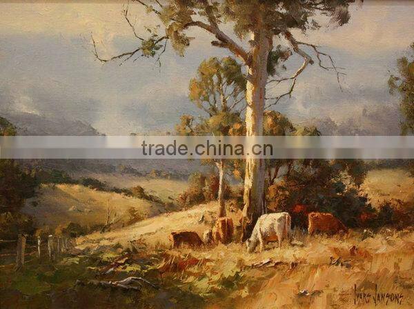 M-163 Modern Of Winter Trees Oil Painting