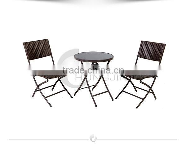 Garden Furniture Folding Bistro Set of 3