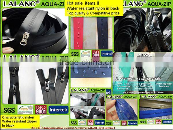 TPU welded #5 closed end ykk waterproof zipper for Luggage,Bags & Cases and Apparel