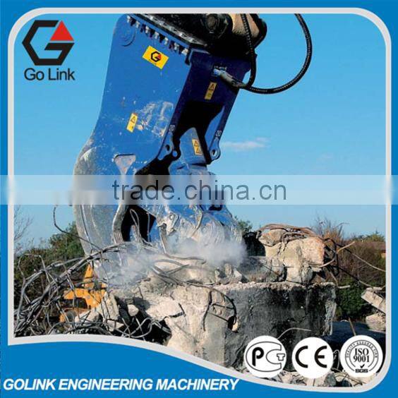 hydraulic concrete crusher pulverizer for excavator