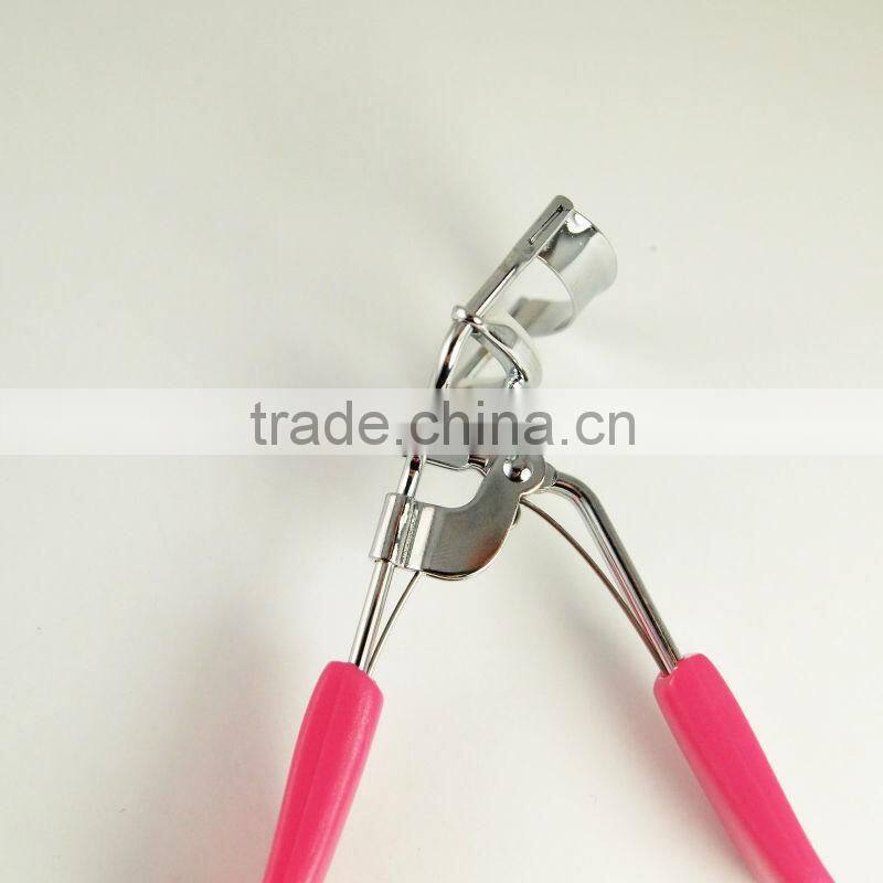 Pink colored duck tongue shape high quality eyelash curler silicone pad