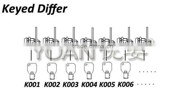 Cylinder lock for T handle vending machine