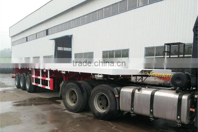 New 40' Flatbed Trailer 2 3 4 axle lowbed lowboy flatbed semi trailer