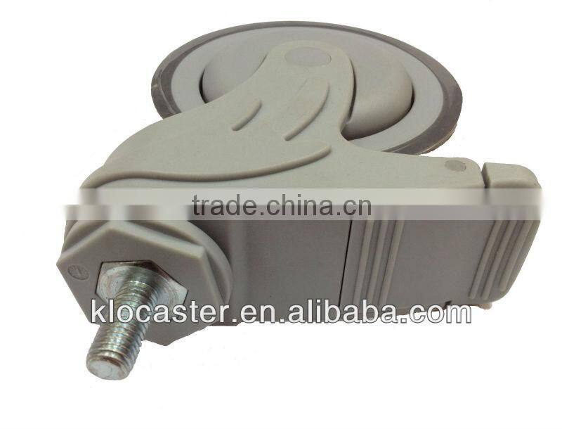 All-plastic medical swivel caster wheels 125mm